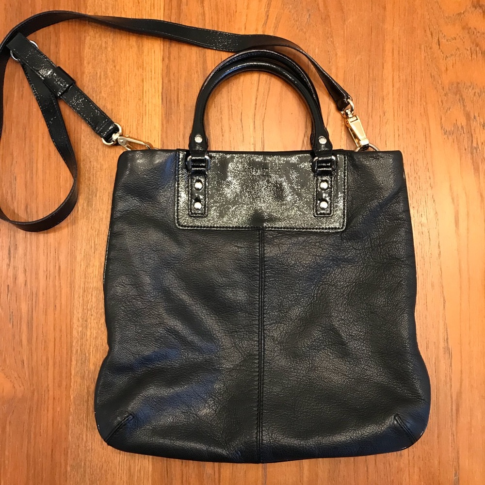 Kate Spade Black leather cross-body bag *EUC*